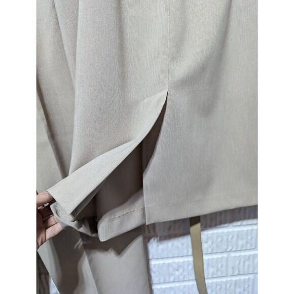 Alfred Dunner Women's Tan 3 Pc Polyester Belted Skirt And Pant Suit Size 14 - Picture 9 of 9